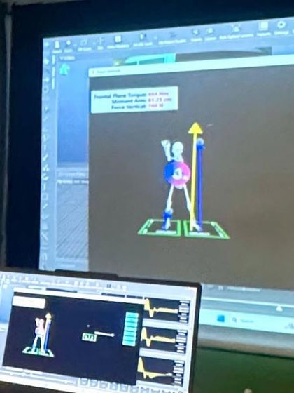 This screen displays 3D motion and force data, providing a granular look at a player's biomechanics. This level of detail allows us to make precise, effective adjustments that lead to significant performance gains.