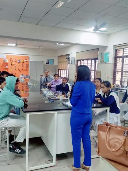 A view from the back of the classroom during my health awareness session. Leading by example and showing the next generation the value of healthy habits is a core part of my mission.