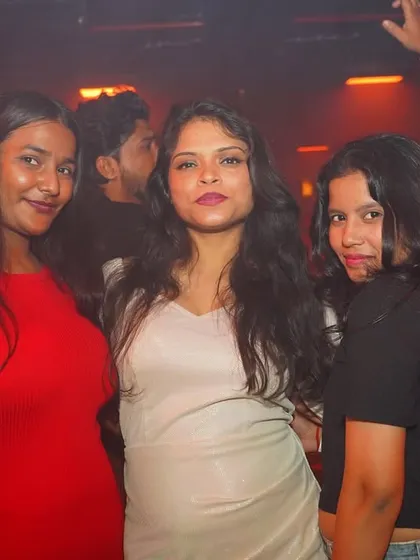 The crowd at Cyclone, Nagpur, posing for the camera and enjoying the night.