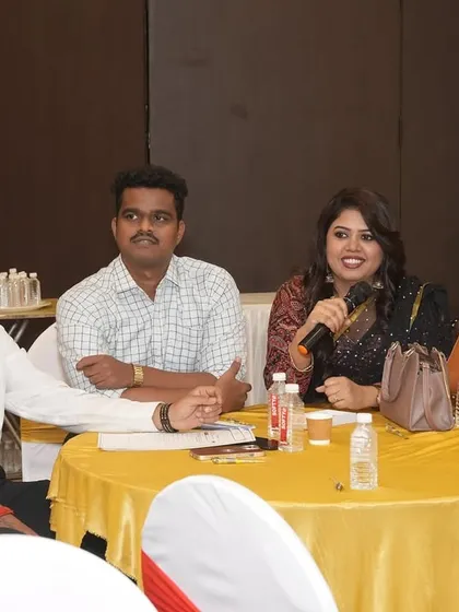 A candid moment from the expert panel at the "Skills for Success" seminar.