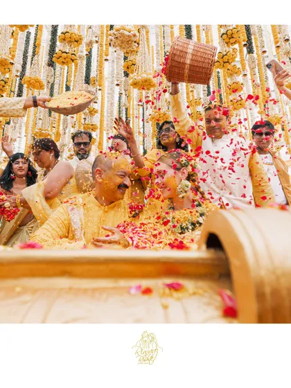 The whole family joins in the fun at a destination Haldi. We ensure everyone feels a part of the celebration, no matter where you are.