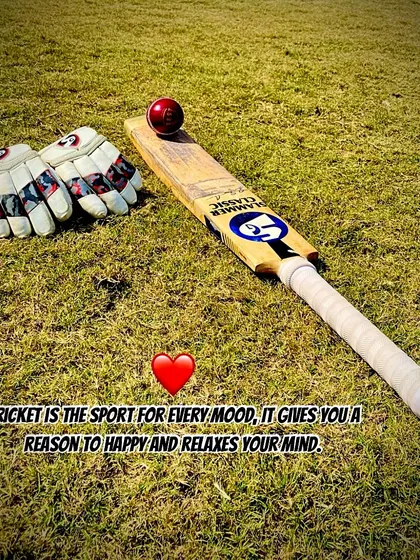 Cricket is the sport for every mood. It gives you a reason to be happy and relaxes your mind.