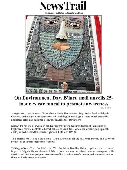 A duplicate of the News Trail article about my mural.