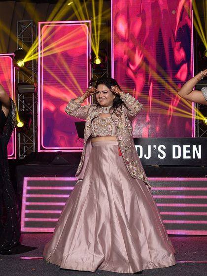 A fun, synchronized moment from a family group dance. I make sure the steps are simple enough for everyone to follow along.