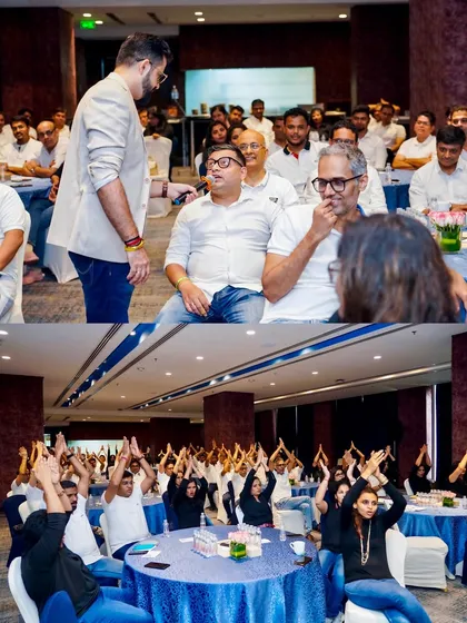 From one-on-one audience interaction to group activities, I ensure everyone is engaged at the Emirates NBD conference.