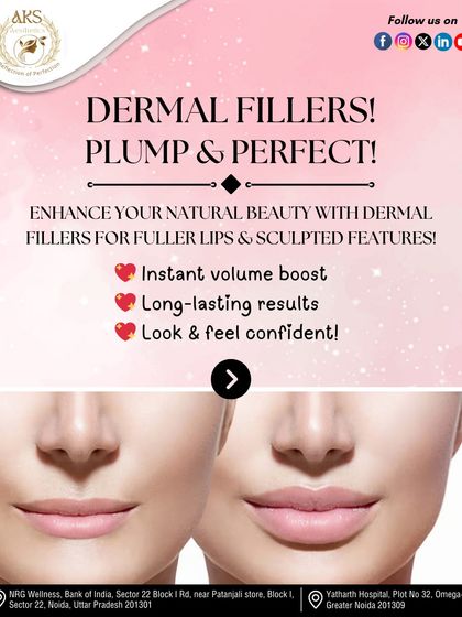 Dermal fillers are used to enhance your natural beauty by adding volume. They are perfect for creating fuller lips or sculpting facial features like the cheeks and jawline for an instant boost.