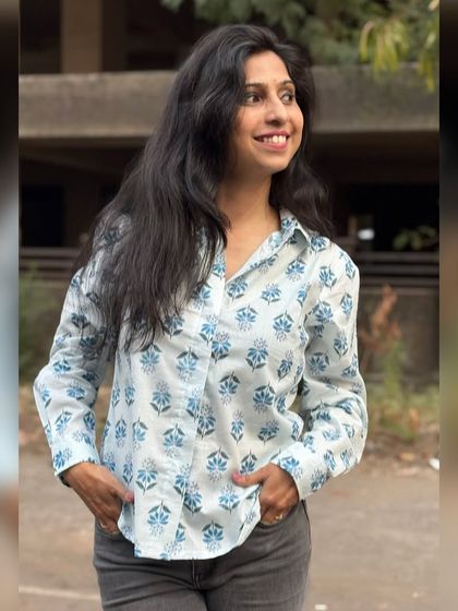 Say hello to sunshine. Our new summer shirts, like this blue printed one, are here to keep you cool and stylish all season long.