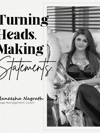 "Turning Heads, Making Statements." A bold graphic promoting my styling services.