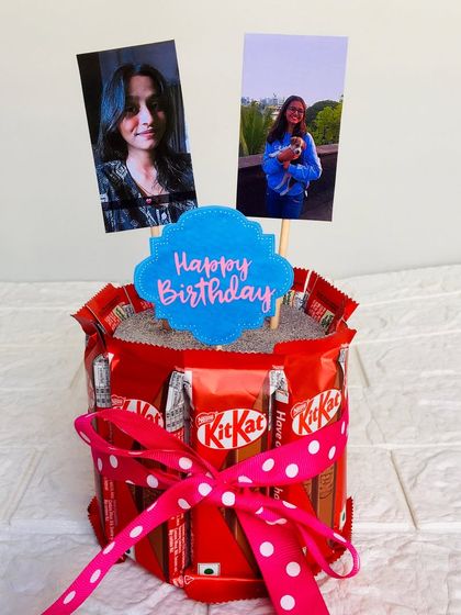 Another look at my custom chocolate photo cake. It's a simple, sweet, and personal way to celebrate a birthday, especially for a chocolate lover.