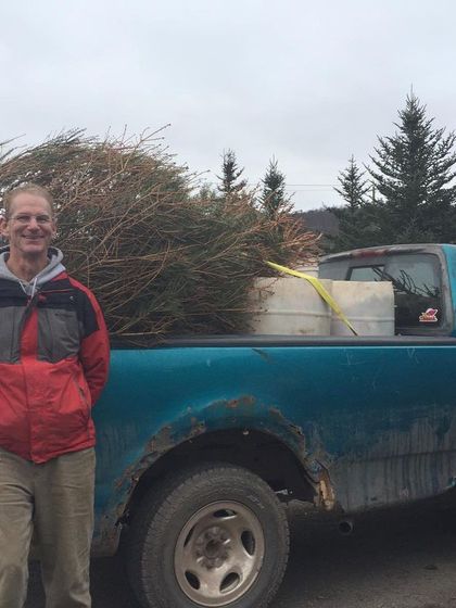 Our volunteer Gary, who helps with the pickups. Community support is essential, especially when facing so many challenges. We couldn't do it without people like him.