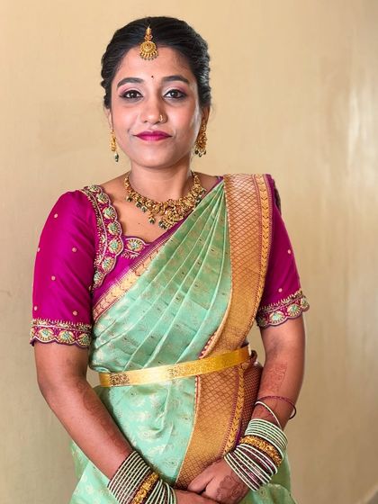 Soujanya Gowda - Bridal Makeup & Styling Traditional Muhurtham Looks photo 10