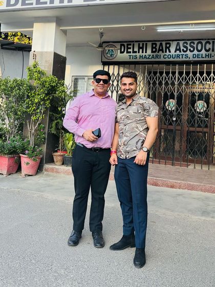 Outside the Delhi Bar Association office at Tis Hazari Courts, a place where I frequently represent clients in various criminal matters.