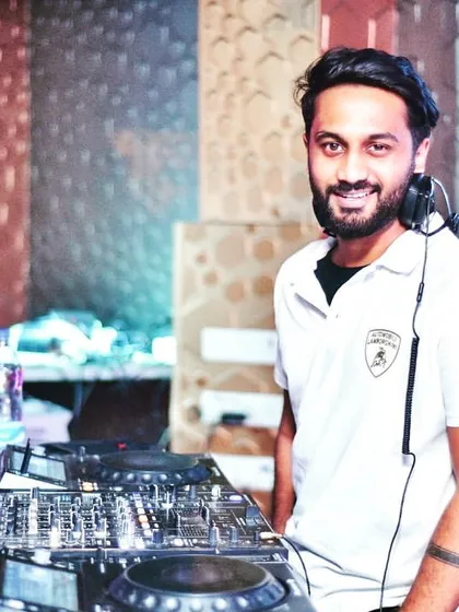 A shot of me at the console, ready to keep the party going all night long.