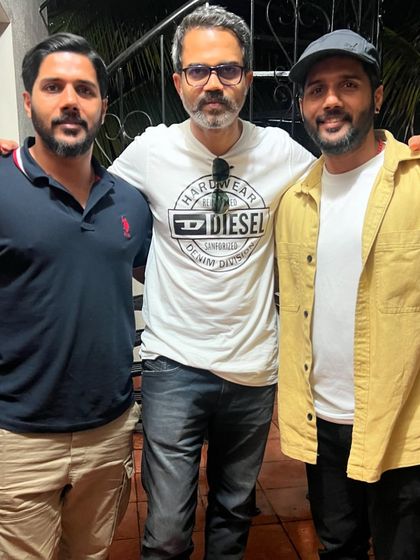 With my brother and acclaimed director Prashanth Neel. Building relationships with visionary directors is key to creating action that truly enhances the film's narrative.