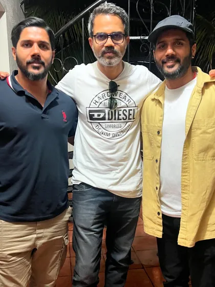 With my brother and acclaimed director Prashanth Neel. Building relationships with visionary directors is key to creating action that truly enhances the film's narrative.