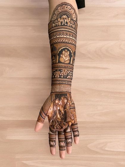 Anand Mehndi Artist - Bridal Mehndi Custom Storytelling & Portraits photo 47