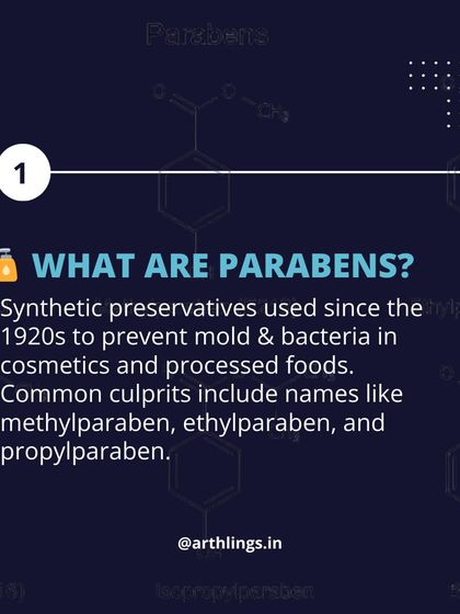 What exactly are parabens? They are synthetic preservatives used since the 1920s to prevent mold and bacteria in cosmetics. This graphic breaks down the basics of what you need to know.