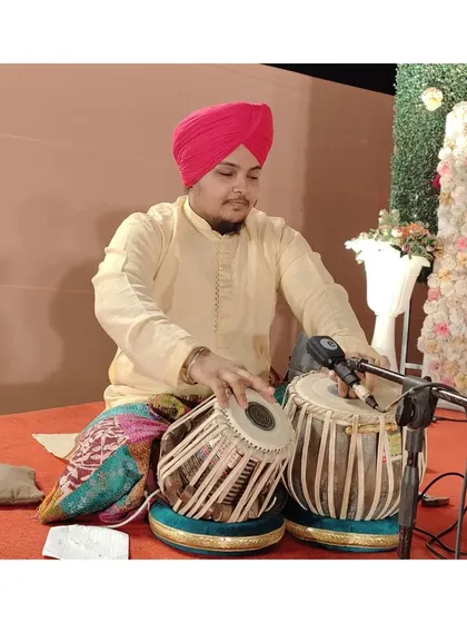 Lost in the rhythm during our concert in Pandharpur. When the music flows, everything else fades away.