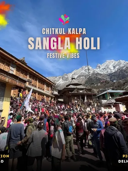 Celebrate Holi with a splash of tradition and color in the mountains. Our Sangla Holi trip offers a unique festive experience in the beautiful Chitkul and Kalpa region.
