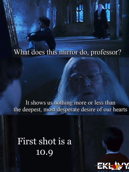The deepest desire of every shooter: a perfect 10.9. A little humor for our Harry Potter fans in the shooting community.