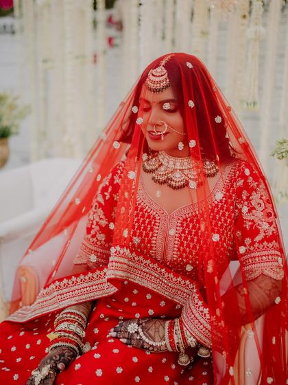 Timeless Red Lehenga Brides photo 25