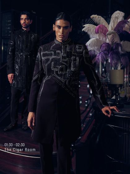 Finesse in the foreground. These are not just outfits; they are stories wrapped in silhouettes, ready to leave an impression deeper than the hour suggests.