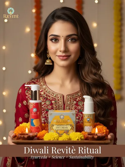 My brand is deeply rooted in Indian traditions, and my Diwali Revité Ritual is a celebration of that. This curated set is designed to give you a festive glow that comes from the purity of Ayurveda and the innovation of modern science.