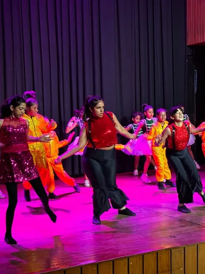 A look at the full ensemble on stage during our 2024 recital. We love seeing students from different batches and levels come together to create a powerful and unified performance.