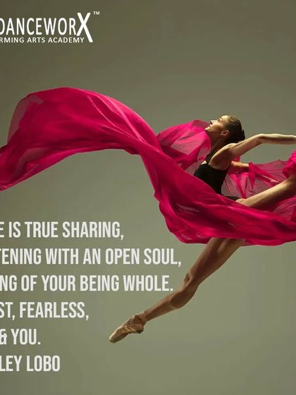 An inspirational message from Ashley Lobo about dance as a form of true, honest, and fearless sharing.