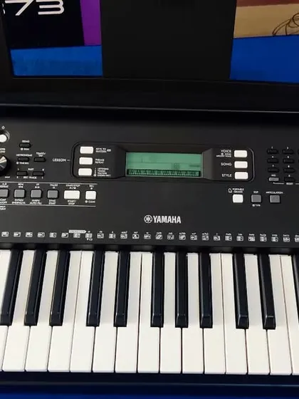We also stock modern instruments like this Yamaha PSR-E373 keyboard. It's a versatile choice for students and musicians exploring different genres, from jazz and pop to classical compositions.