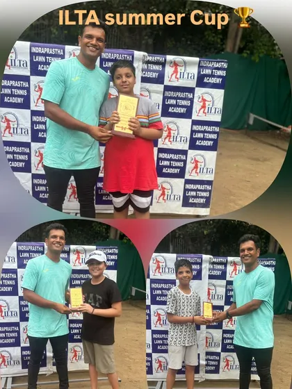 A collage from the ILTA Summer Cup showing our winners and runners-up from different age categories. It was a great day of competition and sportsmanship.