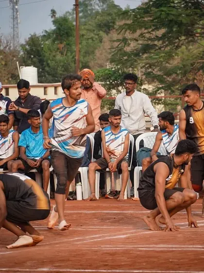Pratik Devare in full stride during a match.