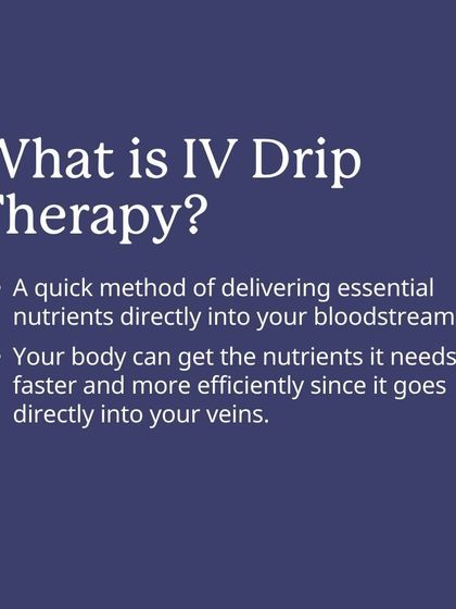 What is IV Drip Therapy? It's a quick method of delivering essential nutrients like vitamins and antioxidants directly into your bloodstream for faster, more efficient absorption.