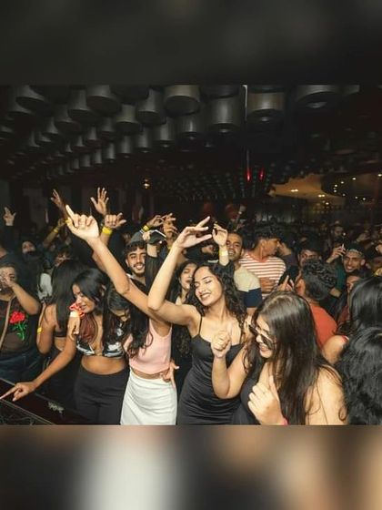 Hands in the air! The dance floor at Kitty Ko is always an amazing sight, with everyone completely lost in the music.
