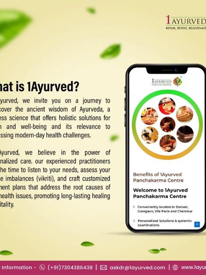 At 1Ayurved, we invite you to rediscover the ancient wisdom of Ayurveda through personalized care. Our experienced practitioners assess your unique imbalances (vikriti) to craft treatment plans that promote long-lasting healing.