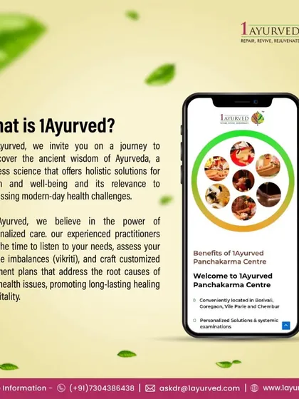 At 1Ayurved, we invite you to rediscover the ancient wisdom of Ayurveda through personalized care. Our experienced practitioners assess your unique imbalances (vikriti) to craft treatment plans that promote long-lasting healing.