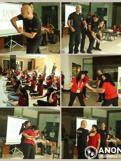 More demonstrations from the ANON workshop, including defenses against chokes and grabs.