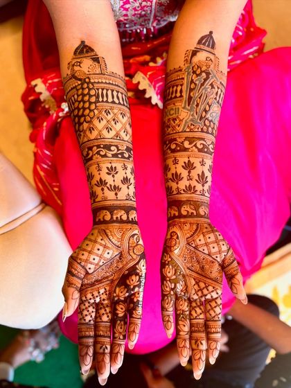 Lotus Mehendi Arts - Bridal & Occasion Mehendi Elaborate Bridal Designs photo 49