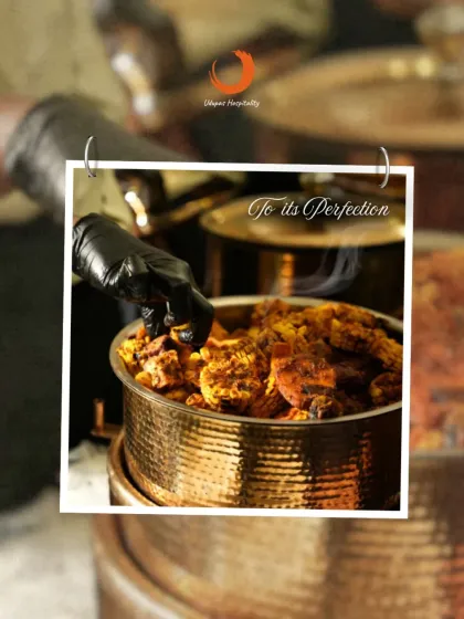 This steaming pot of vegetarian curry, served in a traditional hammered copper vessel, showcases our dedication to authentic flavors and meticulous preparation. We ensure every dish is perfected with passion before it reaches your guests.