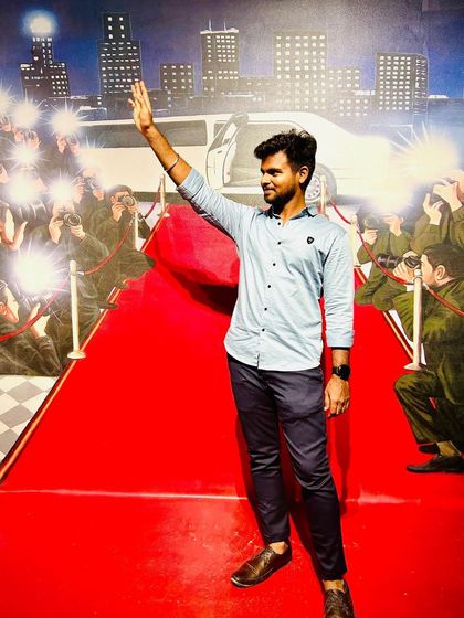 Feeling like a celebrity on the red carpet with this 3D wall art at Snow City.