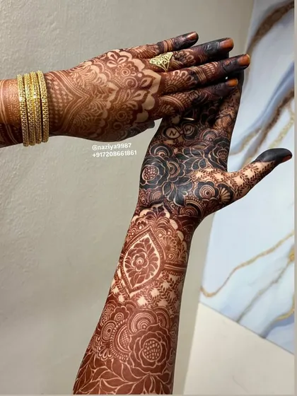 This image showcases the beautiful contrast between a fully developed dark stain and a lighter, more recent application.