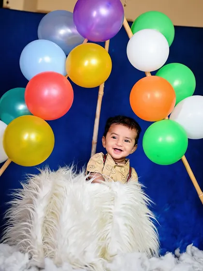 A duplicate of image 96, a happy and colorful birthday celebration.