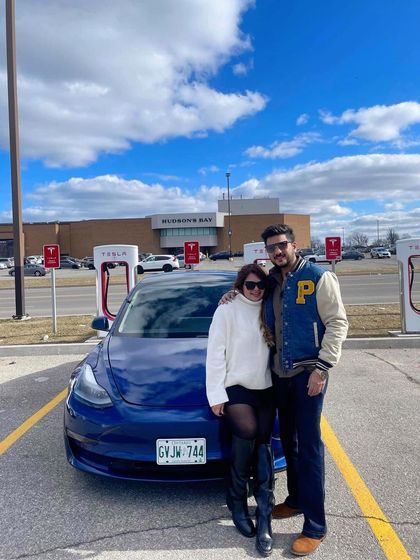 Our client Mr. Suthar looking sharp in our customized bell-bottom jeans, paired with a stylish varsity jacket. This shows the versatility of our denim.
