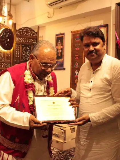 I had the honor of felicitating Pandit Devendra Verma for sharing his invaluable time and knowledge with our students.