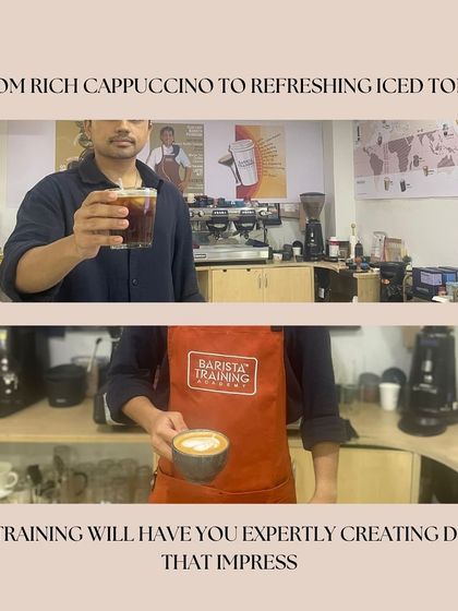 Our Go Abroad course covers a wide spectrum of drinks, from a rich cappuccino to a refreshing iced tonic, making you a versatile and valuable barista.