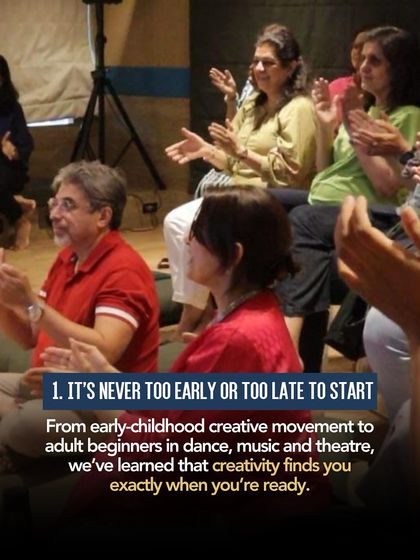 One of our biggest lessons this year: it's never too early or too late to start. From early childhood creative movement to adult beginners in dance and music, we've seen that creativity finds you exactly when you're ready.