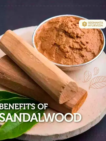 Sandalwood is prized in Ayurveda for its cooling and calming properties. I use its paste in various skin treatments to reduce inflammation, soothe irritation, and promote a clear complexion.