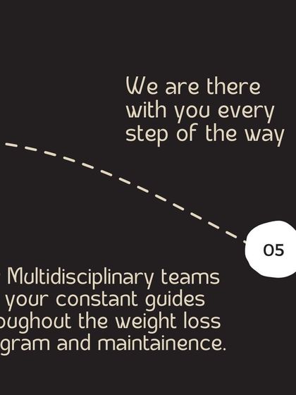 We are with you every step of the way. Our multidisciplinary teams are your constant guides throughout the weight loss program and maintenance.