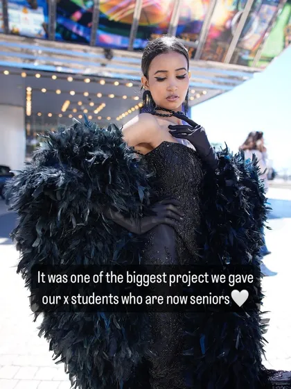 Our students get opportunities that go beyond the classroom. This is from one of the biggest projects we did for our senior students, working at the Cannes Film Festival.