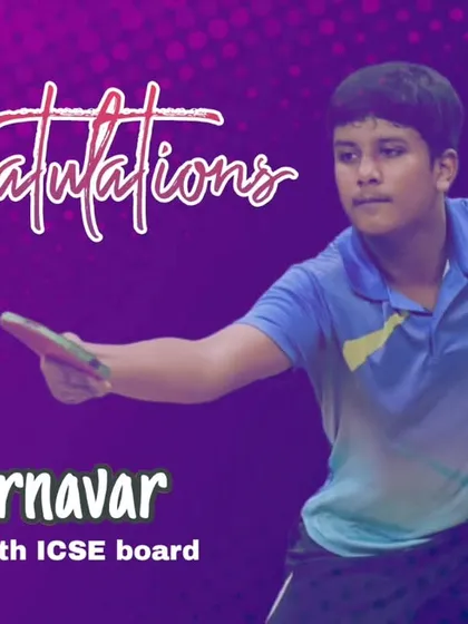 Balancing sports and academics is a challenge we help our players meet. Congratulations to Ansh Karnavar for scoring 91% in his 10th ICSE board exams while training and competing year-round.